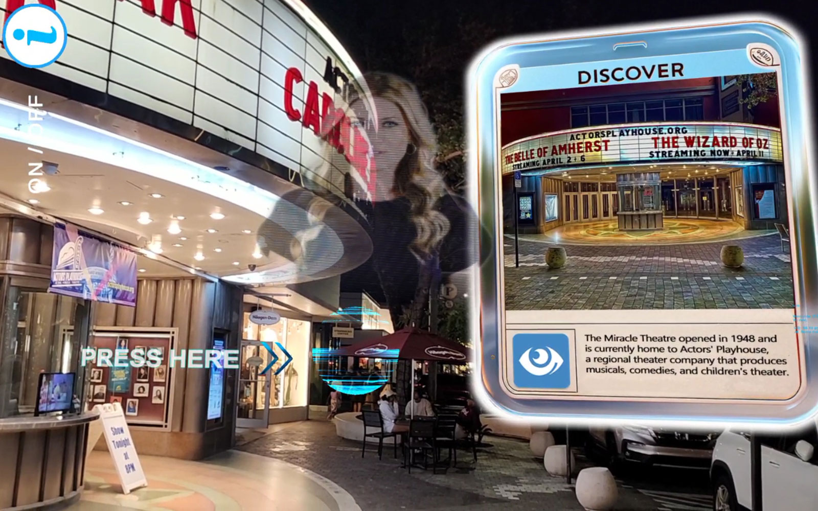 AR Miami spatial augmented reality in physical places