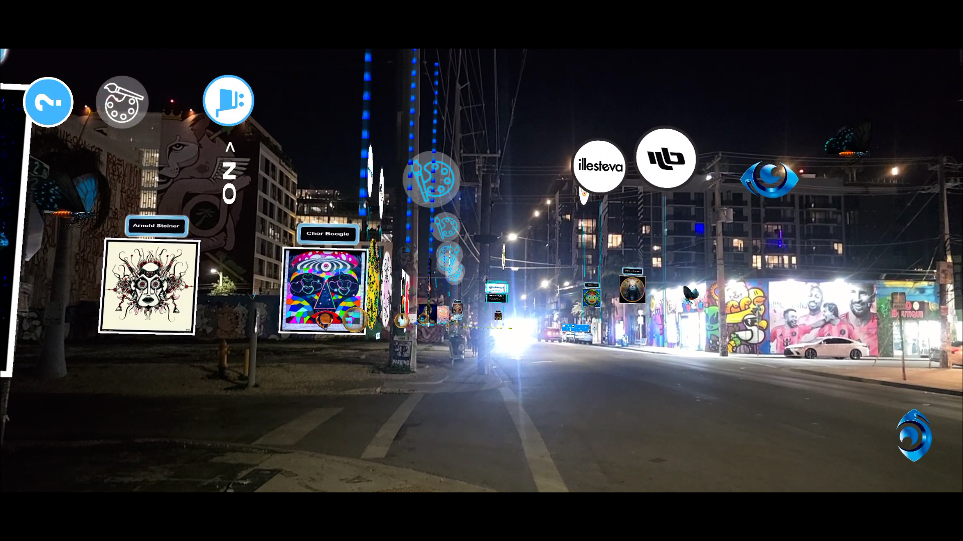 Real-world augmented reality activation connecting physical spaces with digital stories