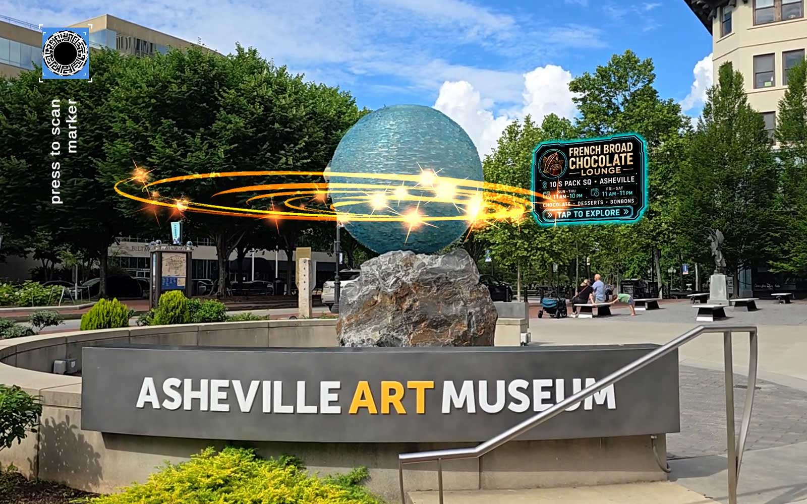 Historic landmarks with AR storytelling