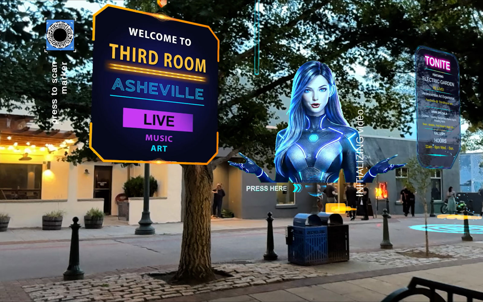 Portal Guide Hologram Hostess